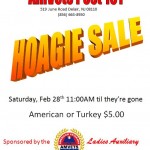 AMVETS Post 101 Ladies Auxiliary Hoagie Sale