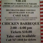 Memorial Day Parade/BBQ - Amer Leg Atco