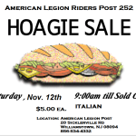 Annual Hoagie Sale - American Legion Riders Williamstown