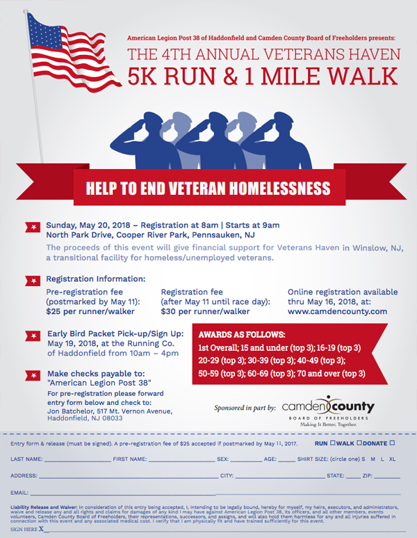 Veterans Haven 5K Run and 1 Mile Walk