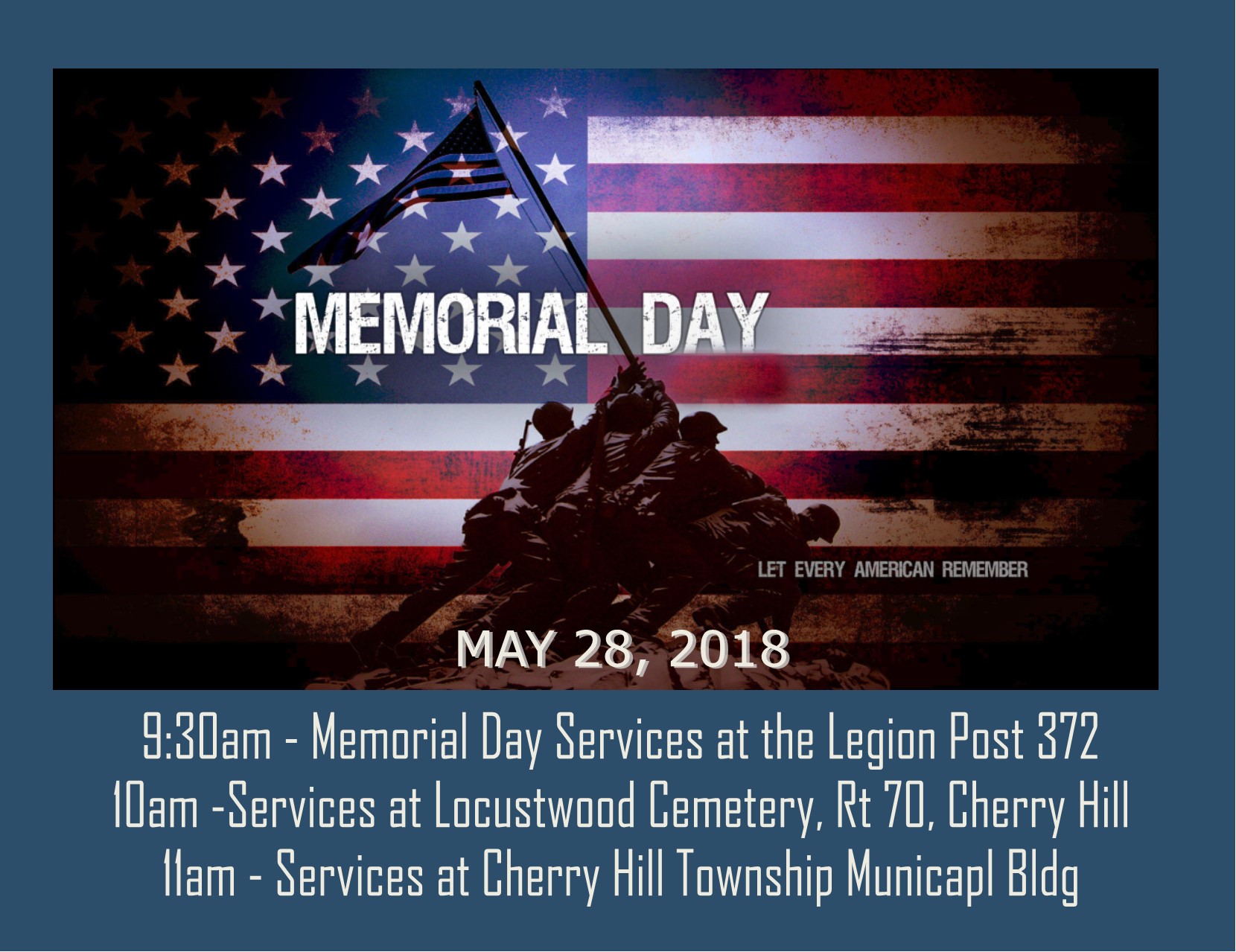 Memorial Day Services - Cherry Hill