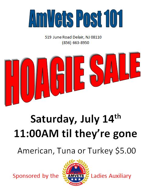 AMVETS Post 101 Hoagie Sale