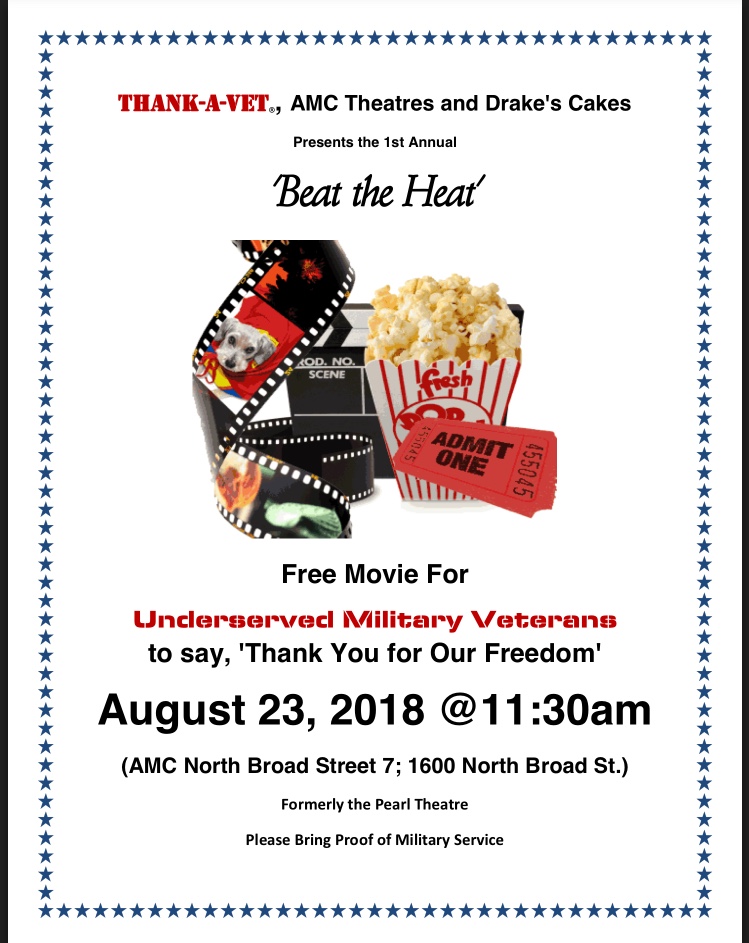 Beat The Heat Free Movie for Underserved Veterans