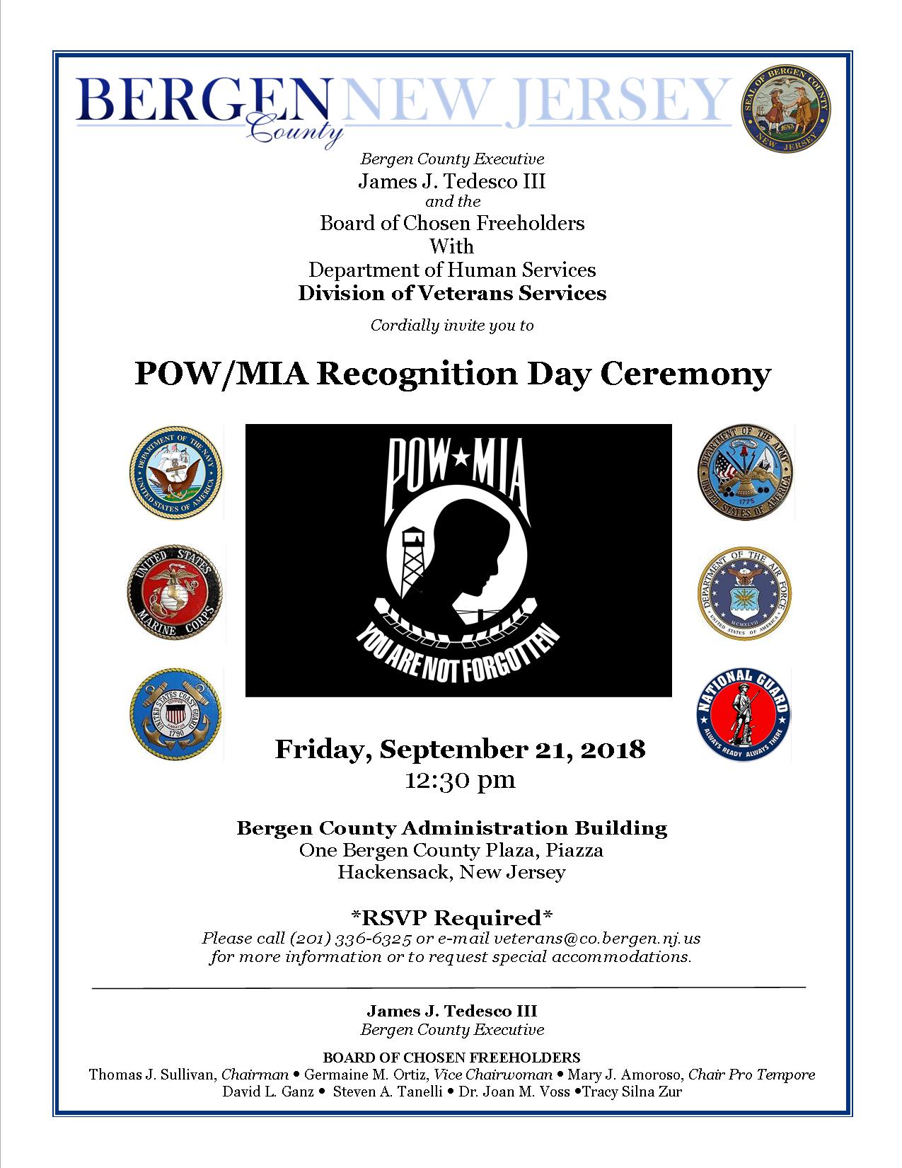 2018 POW/MIA Recognition Day Ceremony