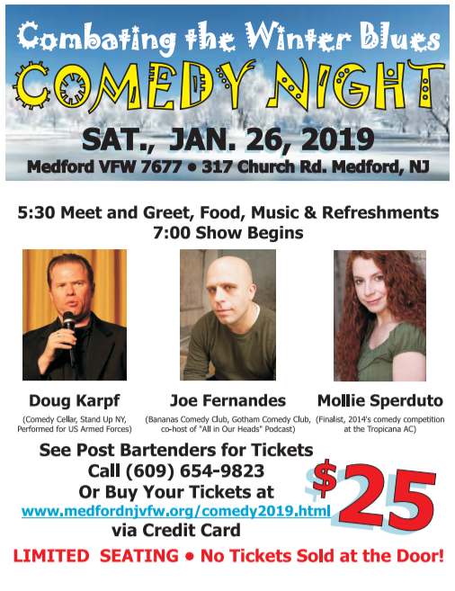 VFW Comedy Night – Combatting the Winter Blues!