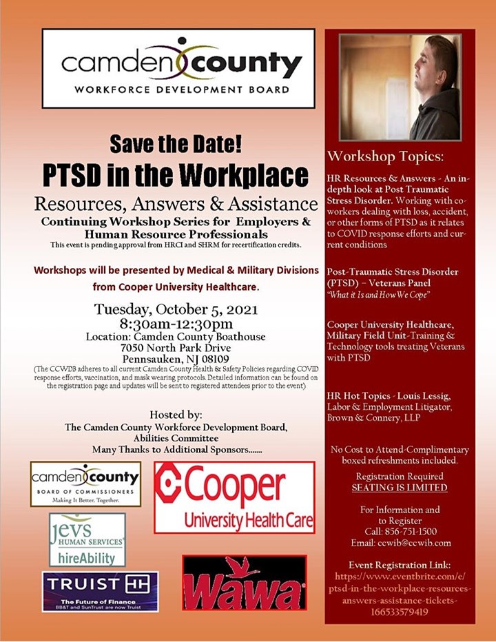 SAVE Date - PTSD in the Workplace Resources, Answers & Assistance