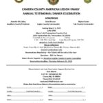 Camden County American Legion Testimonial DInner